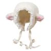 AZIDWERYQ Lamb Hat for Girls, Cute Cartoon Sheep Hat with Strap Y2k Beanie Winter Headwear Cosplay Photo Props Party Supplies view 1