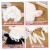 AZIDWERYQ Lamb Hat for Girls, Cute Cartoon Sheep Hat with Strap Y2k Beanie Winter Headwear Cosplay Photo Props Party Supplies view 2
