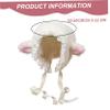AZIDWERYQ Lamb Hat for Girls, Cute Cartoon Sheep Hat with Strap Y2k Beanie Winter Headwear Cosplay Photo Props Party Supplies view 3