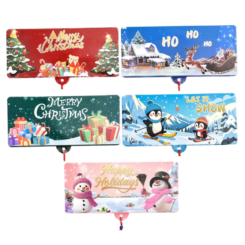 Christmas Money Holders, 5Pcs Christmas Money Holders for Cash, 10 Slots DIY Creative Envelopes for Kids