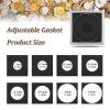 50 Pcs Acrylic Coin Holders with 8-Size Foam Liners (0.69" to 1.57"), Adjustable Coin Storage Case for Commemorative Coins and Collectibles Professional Coin Collection Display Protection view 2