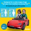 Kidzone 2 Seater Ride on Car for Kids Ages 37-96 Months, Black view 4