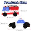 2 PCS Fidget Sensory , Fire Engines and Police Cars Prop, Stress and Anxiety Relief Sensory Objects, Silicone Squeeze Set for Adults School Party Favors view 2