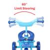 CHEERWAY Tricycle for 3-5 Year Olds, Toddler Trike, Outdoor and Indoor Riding Toy, Low-Height Seat Design, EVA Wheels, Kids Trike with Safety Cloth Sleeve, Gift for Boys and Girls (Blue) view 4