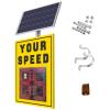 Outdoor Sign,Radar Speed Indicators and Road Warning Your Speed LED Display, High Visibility Day/Night & with Accessories - - for Schools and Residential Areas view 1