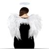 2Pcs Angel Wing with Halo Headband Set,Realistic Halloween Angel Feather Wing Costume for Christmas,Masquerad (White) view 1