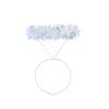 2Pcs Angel Wing with Halo Headband Set,Realistic Halloween Angel Feather Wing Costume for Christmas,Masquerad (White) view 3
