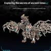 3D Metal Puzzle Three-Headed Dragon Model Kit to Build Difficult  2900PCS DIY Assembly Steampunk Mechanical Mythical Creature Creative Decorations Desk Gift for Adults view 4