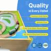 Wooden Train Set & Table for Toddlers, Reversible Activity Table with Storage Drawer, Compatible with Thomas, Birthday Gift for Kids Ages 3-7 view 3