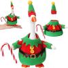 Abbylike Winter Mini Desk Goose Outfit 7 Inch Magnetic Silly Goose Statue Holiday Decor Gifts for Winter Christmas Holiday Magnetic Duck Statue Table Desk Key Holder Decor(Elf Outfit) view 1