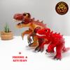 3D Printed Flexible T-Rex Toy  Articulated Dinosaur, Flexible Model & Desk Display  Colors Pink Purple (Matte Gradient 4), Large: 255mm (Length) view 2