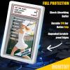 1 Pack Graded Card Slab with PSA Slab Bumper Set, Hard TPU PSA Slab Bumper Protector Guard Graded Card Slab Protectors with Label Position for Game Cards, Sports Cards, Trading Cards view 3