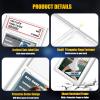 1 Pack Graded Card Slab with PSA Slab Bumper Set, Hard TPU PSA Slab Bumper Protector Guard Graded Card Slab Protectors with Label Position for Game Cards, Sports Cards, Trading Cards view 4