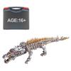 3D Metal Puzzle Sleeping Crocodile Model Kit to Build Difficult  1500PCS DIY Assembly Steampunk Mechanical Marine Organism Creative Decorations Desk Gift for Adults view 1