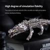 3D Metal Puzzle Sleeping Crocodile Model Kit to Build Difficult  1500PCS DIY Assembly Steampunk Mechanical Marine Organism Creative Decorations Desk Gift for Adults view 3