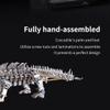 3D Metal Puzzle Sleeping Crocodile Model Kit to Build Difficult  1500PCS DIY Assembly Steampunk Mechanical Marine Organism Creative Decorations Desk Gift for Adults view 4