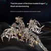 3D Metal Puzzle Three-Headed Dragon 2900PCS  Challenging DIY Steampunk Mechanical Mythical Beast Model Kit, Assembly Collectible Desk Art Gift for Adults view 3