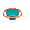 HAKIDZEL Rotary Balance Bowl for Rotating Feeding Bowl with Smooth Rounded Edges Cartoon Design Safe for Self-feeding and Home Use view 2