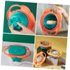 HAKIDZEL Rotary Balance Bowl for Rotating Feeding Bowl with Smooth Rounded Edges Cartoon Design Safe for Self-feeding and Home Use view 4