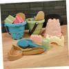 FELTECHELECTR Beach Interactive Sand Castle Playthings Lightweight Outdoor Sand for Creative Imagination Enhancing Pail and Molds Random Color view 4