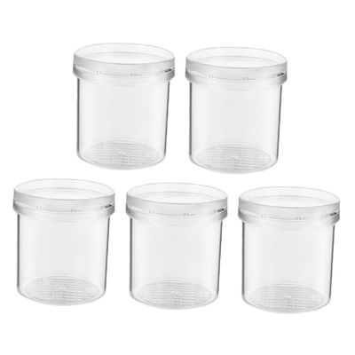 FELTECHELECTR 5Pcs Multi-Function Transparent Insect Observation Boxes for Portable Magnifier Jars with Airflow Lids Outdoor Bug Collector and Educational Science