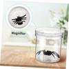 FELTECHELECTR 5Pcs Multi-Function Transparent Insect Observation Boxes for Portable Magnifier Jars with Airflow Lids Outdoor Bug Collector and Educational Science view 3