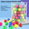 CHICIRIS 100PCS 20mm Game Replacement Marbles, Plastic Hollow Colorful Safe Durable, Multifunctional Counting Balls with Storage Box, for Teaching Elementary Math Probability Classroom view 3