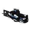 Gogogmee Rc Submarine Mini Boat with Remote Control Rotation Static Diving Up to Depth Single Screw Propeller Rechargeable Plastic for Adults Black view 1