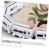 BRIGHTFUFU Electric Train High-Grade Plastic Educational Electric with Smooth Edges Safe for Boys Portable Four-Carriage High-Speed Train view 3