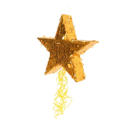 BRIGHTFUFU Pentagram Shape Pinata Hanging Decoration for Bridal Shower Party Star Design Birthday Celebration Game Creative Tassel Style Party Decor
