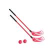 2 Pack Youth Hockey Stick and Ball Set for Indoor Play, Red view 1