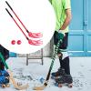 2 Pack Youth Hockey Stick and Ball Set for Indoor Play, Red view 2