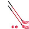 2 Pack Youth Hockey Stick and Ball Set for Indoor Play, Red view 4