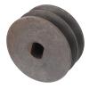 Motor Belt Pulley H Hole 12x17mm, Double Metal Belt Pulley for Brushed Brushless Motor, Performance Steel Pulley with 66mm Diameter, Drive Modification view 3