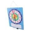 HAKIDZEL Writable Dry Erase Educational Clock with Convenient Erasable Surface for Classroom Homeschooling and Intellectual Development view 1
