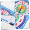 HAKIDZEL Writable Dry Erase Educational Clock with Convenient Erasable Surface for Classroom Homeschooling and Intellectual Development view 2