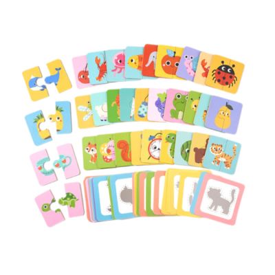 FytStycale Matching Puzzles Educational Travel Toy Learning Activities Brain Teaser Shadow Matching Game for Ages 3+ Years Old Children