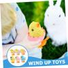 FELTECHELECTR 6pcs Wind Up Chicken Clockwork Walking for Easter Party Favors Mechanical view 3