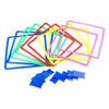 10 Pieces Hopscotch Game Set, Portable Backyard Exercise Agility Ladder for Kids Fitness Party Teens Outdoor Garden Play- Square view 1