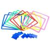 10 Pieces Hopscotch Game Set, Portable Backyard Exercise Agility Ladder for Kids Fitness Party Teens Outdoor Garden Play- Square view 2