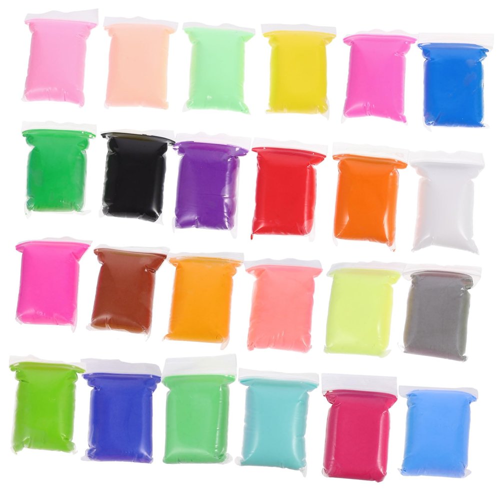 FELTECHELECTR 24 Packs Color DIY Polymer Clay Kit for Ultra-Light Modeling Clay with Flexible Shape Craft Supplies for Creative Sculpting and Imaginative Art Projects