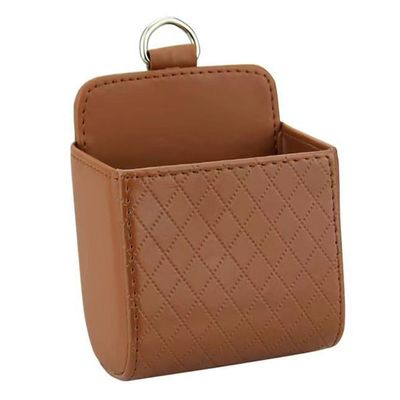 ZHIJIESS Car Vent Storage Bag for Audi Q3 2012-2024, Car Air Vent Hanging Storage Bag Car Pouch Vent Car Accessories,Orange