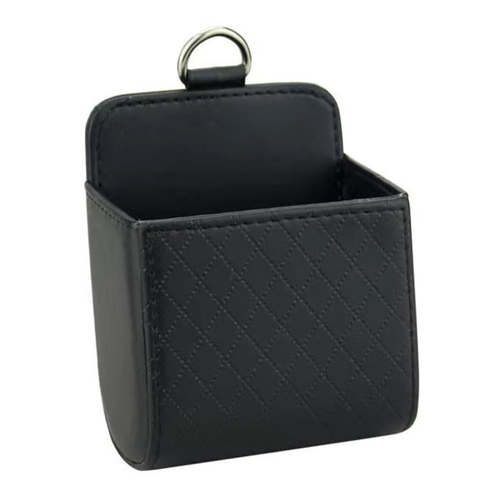 ZHIJIESS Car Vent Storage Bag for Audi Q6 e-tron 2024, Car Air Vent Hanging Storage Bag Car Pouch Vent Car Accessories,Black