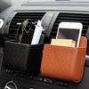 ZHIJIESS Car Vent Storage Bag for Audi Q6 e-tron 2024, Car Air Vent Hanging Storage Bag Car Pouch Vent Car Accessories,Black view 3