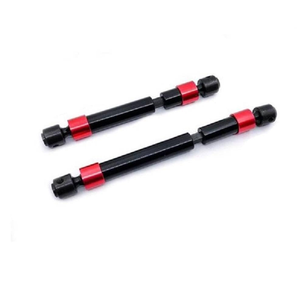 2PCS Metal Drive Shaft Upgrade Parts Compatible with 1 10 Scale RC Crawler Cars Compatible with 324MM Wheelbase Models