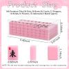 American Mahjong Tiles Set,166 Tiles Game with Acrylic Storage Case,Mahjong Game Set for Adults & Beginners for Game Nights & Easy Storage, Pink view 2