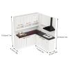 2PCS Wooden Cupboard for Doll House, 112: Scale Furniture, Fashionable Cabinet with Washbasin and Ventilator, Wooden Doll House Accessory for and Collectors view 2