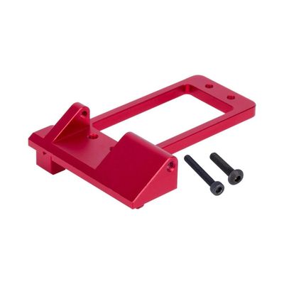 Aluminum Front Axle Servo Mount Compatible with 1 10 RC Car Compatible with III AR45 Portal Axle Chassis Upgrade Parts Digital Servo Mount(Red)