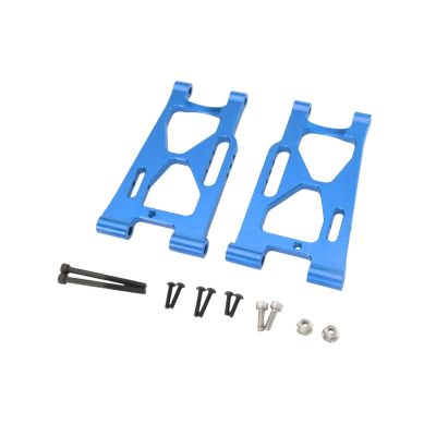 2 Pieces RC Car Rear Lower Swing Arm Replacement Spare Parts Assembly Upgrade Part for 7303 P73250 1/7 RC Car Vehicle Crawler- Blue