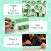 American Mahjong Tiles Set,166 Tiles Game with Acrylic Storage Case,Mahjong Game Set for Adults & Beginners for Game Nights & Easy Storage, Green view 4